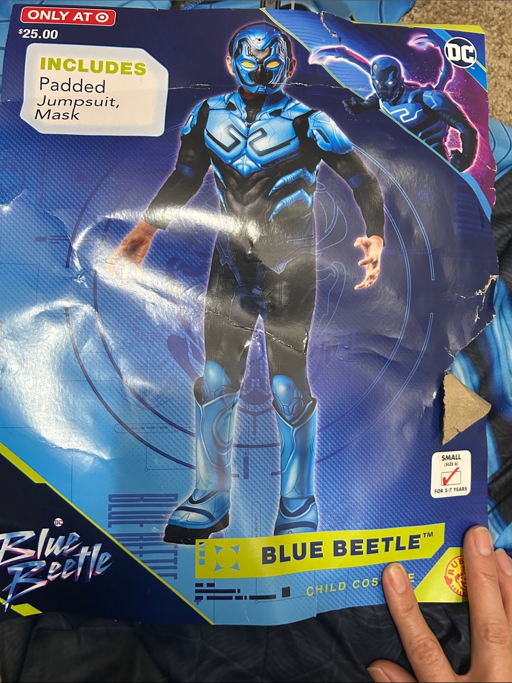 Blue Beetle Kids Superhero Costume - Blue/Black